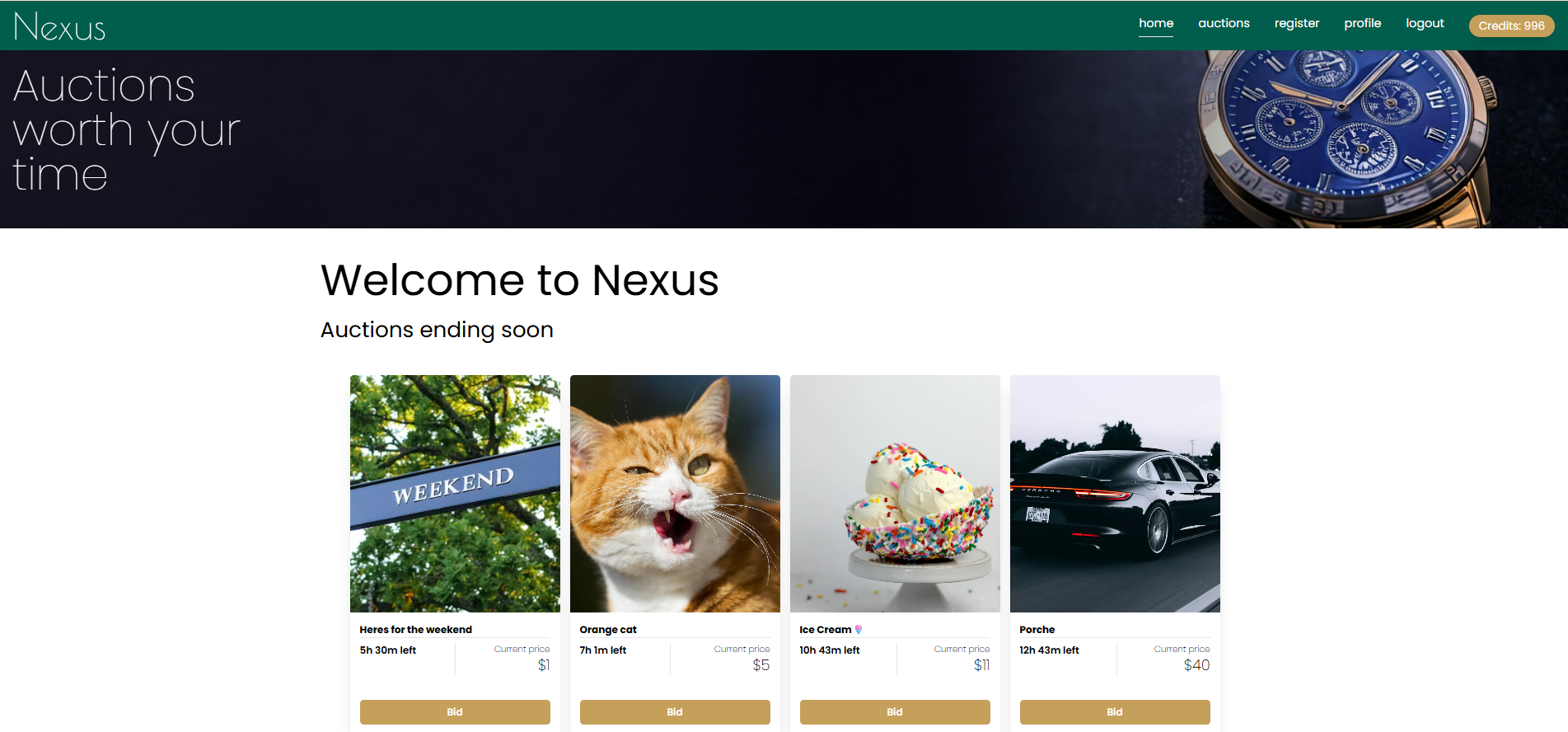 Nexus project screenshot